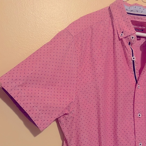 L Report Collection Men Casual Linen Shirt Short Sleeve Button Down Summer Beach - Picture 6 of 17